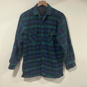 Vintage Tradition Brand quilted pattern Mens Large Flannel shirt/jacket.